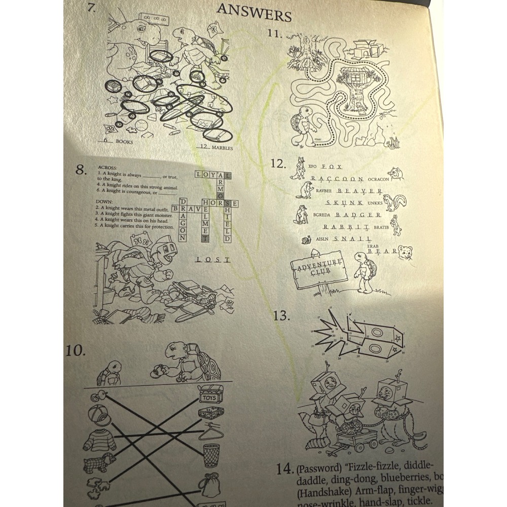 Franklin Coloring and Activity Book‎ Fun and Games 2000 Modern Publishing - Picture 4 of 4
